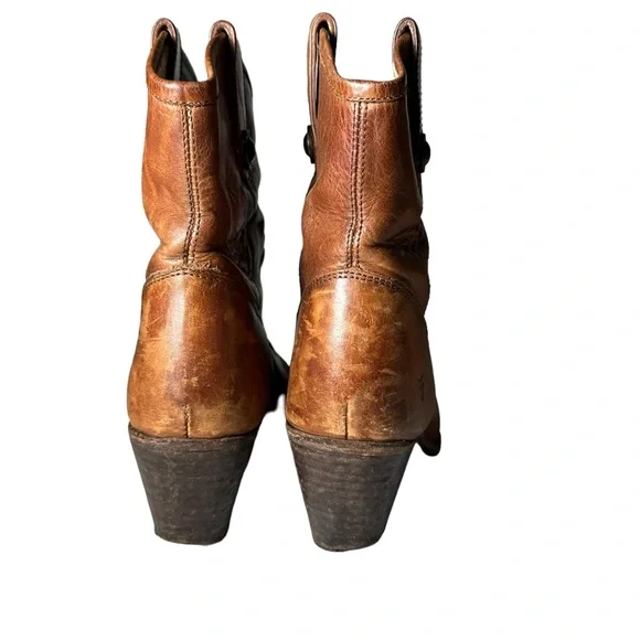 Frye Jackie Button Leather Ankle Boots Size 7.5 - Picture 14 of 16